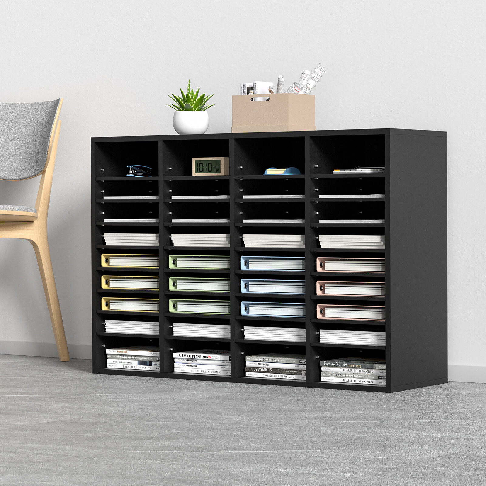 VEVOR Organizzatore per Documenti File in Legno Portadocumenti 36 Scompartimenti