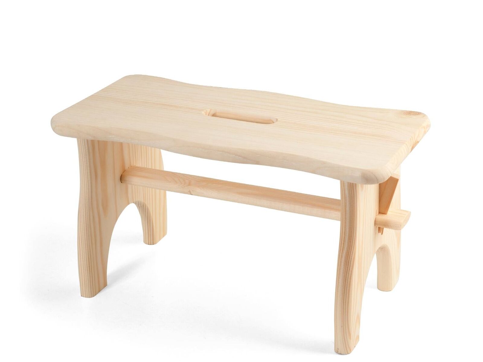 H&H Sgabello Legno Chiaro