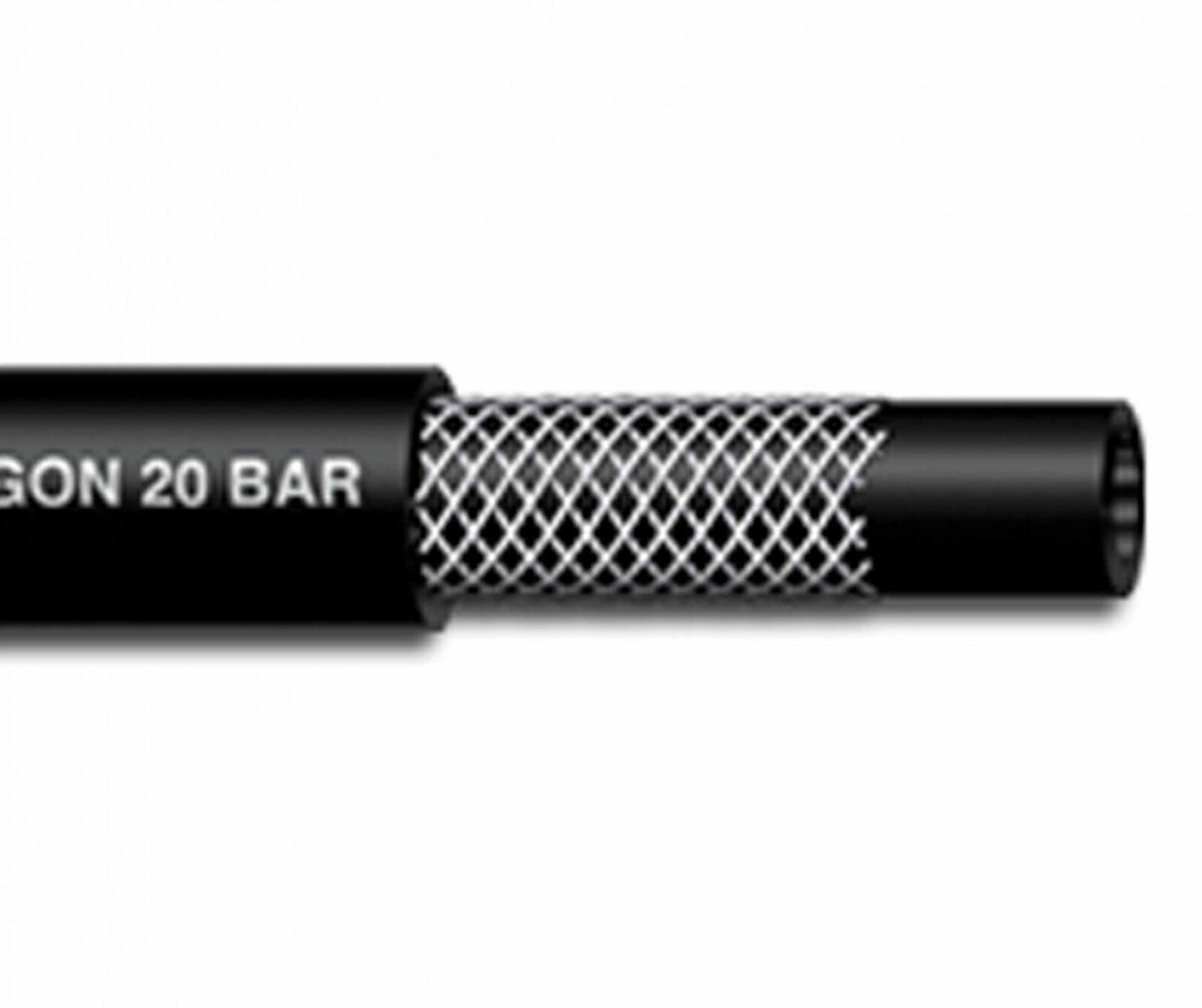 TUBO ARIA COMPRESSA X COMPRESSORE 20 bar FLESSIBILE RETINATO 6X14 mm 25 MT