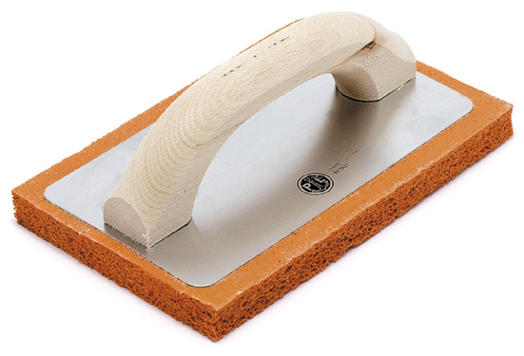 Ancora frattazzo per intonaci gomma arancione grana grossa art. 820 cm. 24x10 -