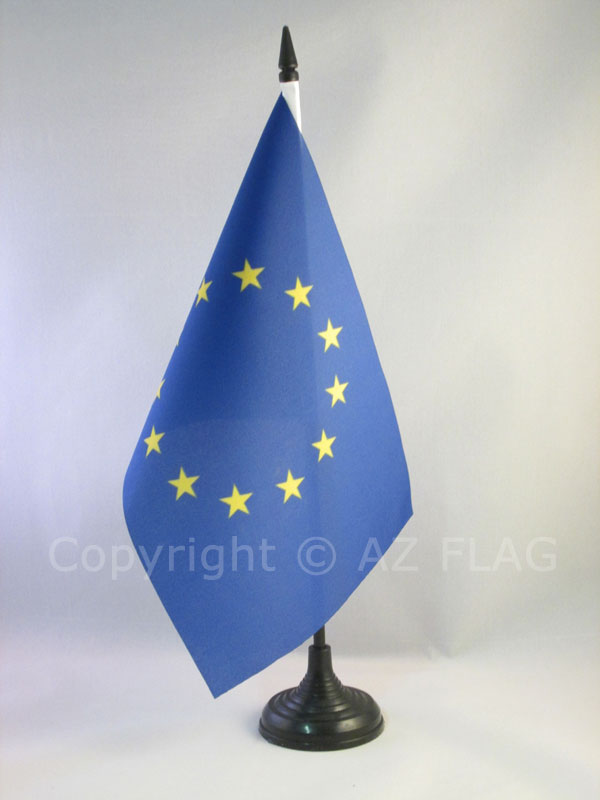 BANDIERA DA TAVOLO EUROPA 21x14cm - PICCOLA BANDIERINA UNIONE EUROPEA – UE 14 x