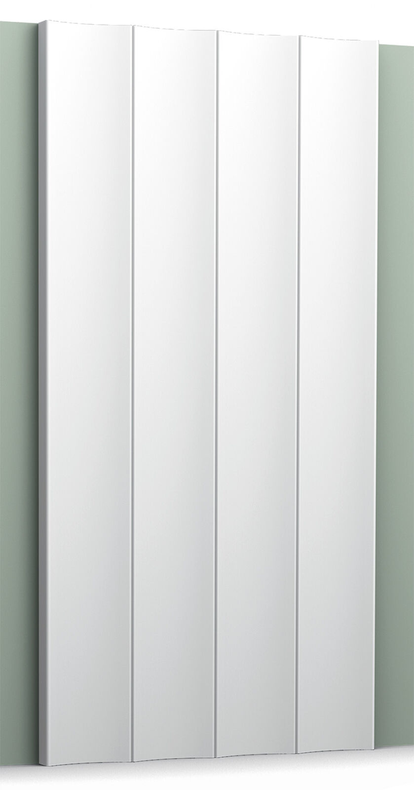 Orac Decor W114 Pannello Murale 3D Righe Parete Poliuretano Bianco 200x25x1,5cm