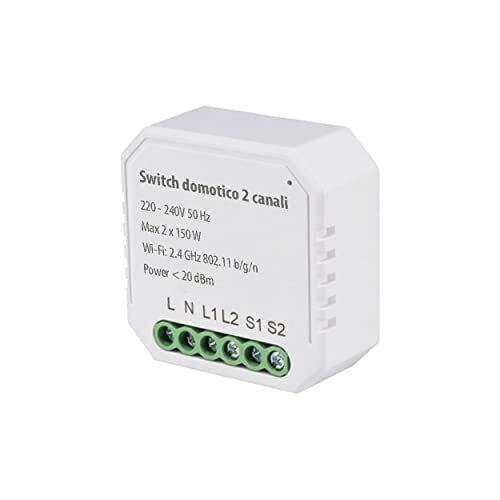 Dimmer elettronico a controllo remoto 2 carichi (z6S)