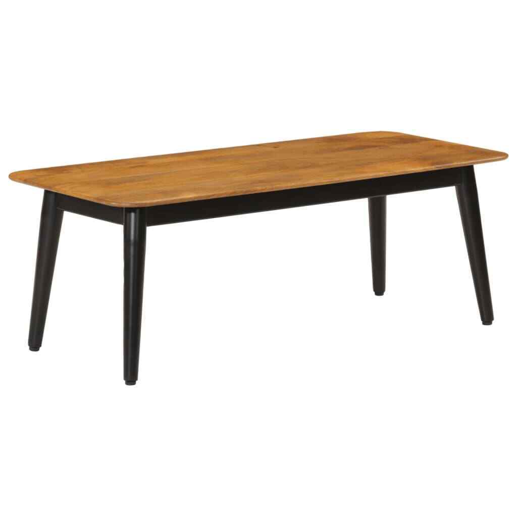 vidaXL Tavolino da Salotto 110x50x40cm Legno Massello di Mango e Ferro