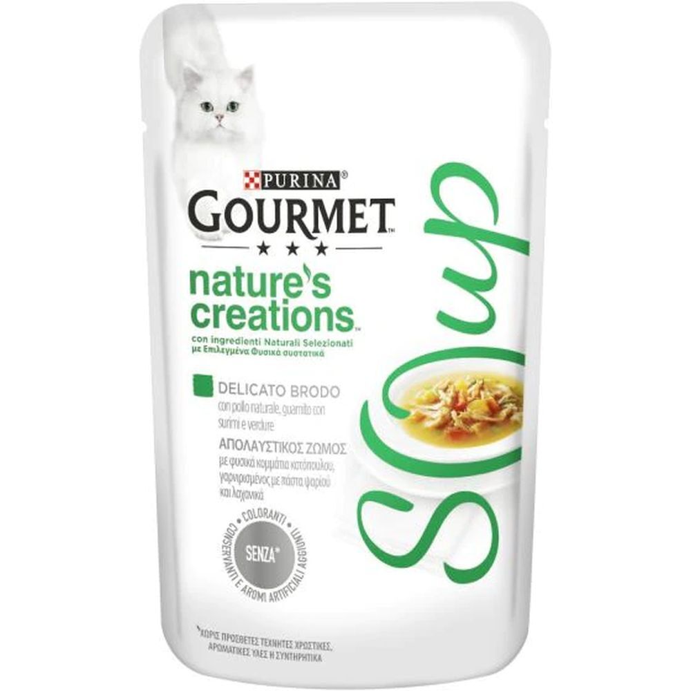 Gourmet Gatto Nature's Creations Soup 40gr  Pollo e Verdure