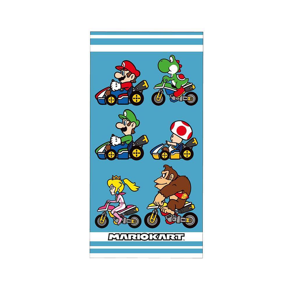 Super Mario Grande Asciugamano Kart Gara Piscina Spiaggia Bagno Cotone Gioco Fan