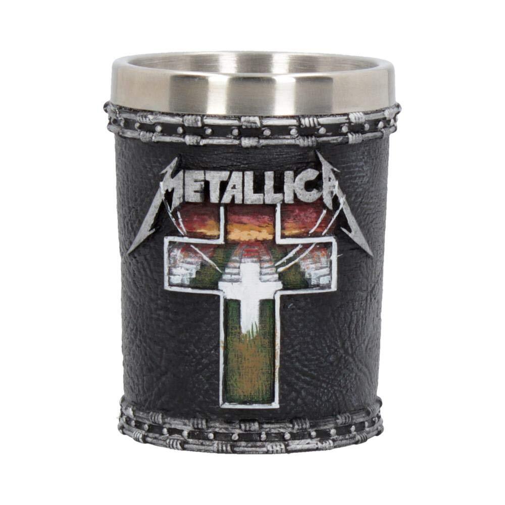 Nemesis Now B4683N9 Metallica-Master of Puppets Shot Glass 7cm, Resin w/Stainles