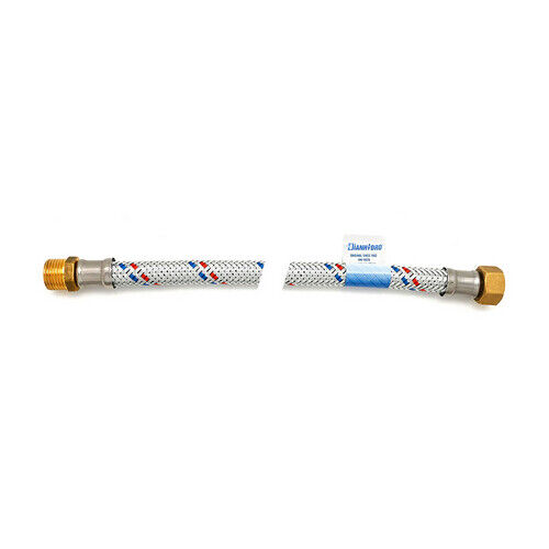 FLESSIBILE ANTIVIBRANTE IN ACCIAIO ZINCATO MF CM 40 1" DH