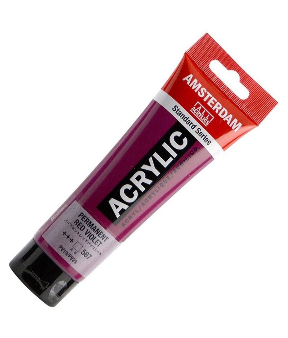 Acrilico  Standard 120 Ml. Viola Permanente Rossastro | Amsterdam