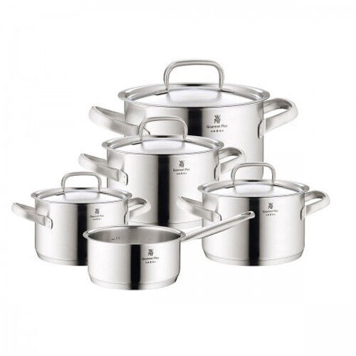 WMF BATTERIA PENTOLA 5 Pezzi Gourmet Plus Acciaio Inox 18/10 0720056030