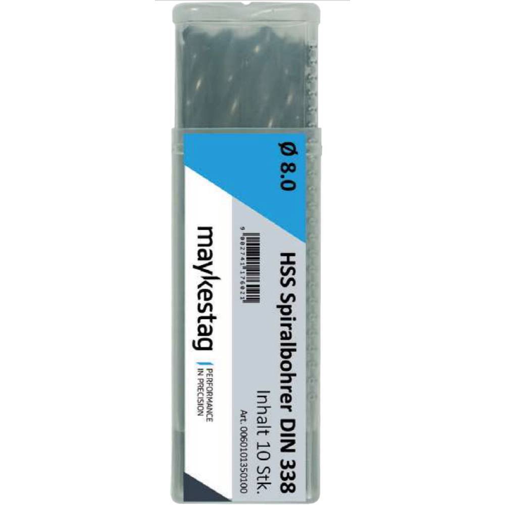 Alpen 0060100255100 HSS Punta a spirale 2.55 mm Lunghezza totale 57 mm DIN 338