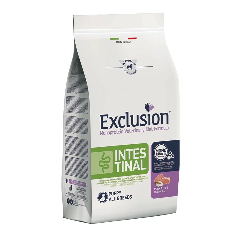EXCLUSION INTESTINAL PUPPY ALL BREEDS MAIALE E RISO KG. 2