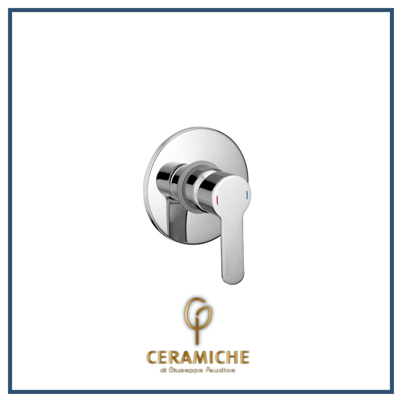 Miscelatore Monocomando Doccia incasso TENDER Cromo Cromato CISAL