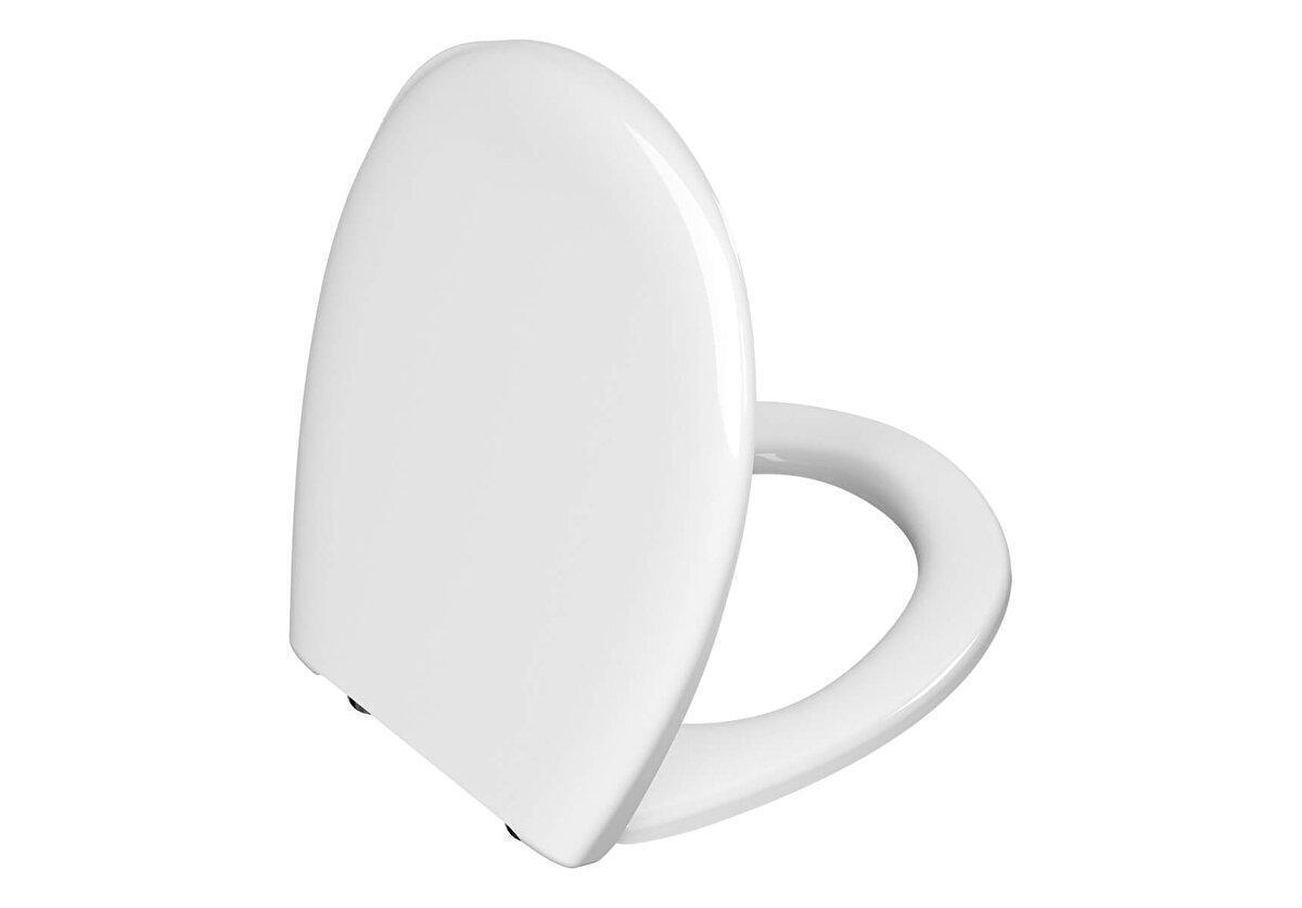 Sedile copri WC bianco Normus in Duroplast con cerniere in metallo Vitra 115-003