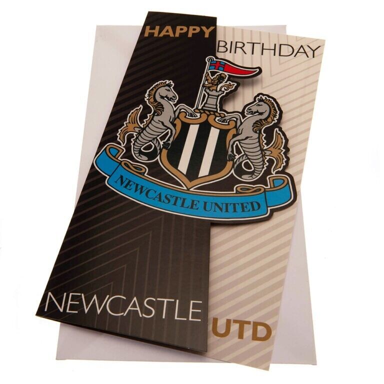 Newcastle United FC Crest Biglietto di Auguri Compleanno Merchandise Ufficiale