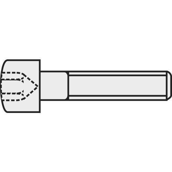 Toolcraft 839669 viti cilindriche m3 10 mm interno esagonale din 912 iso 4762