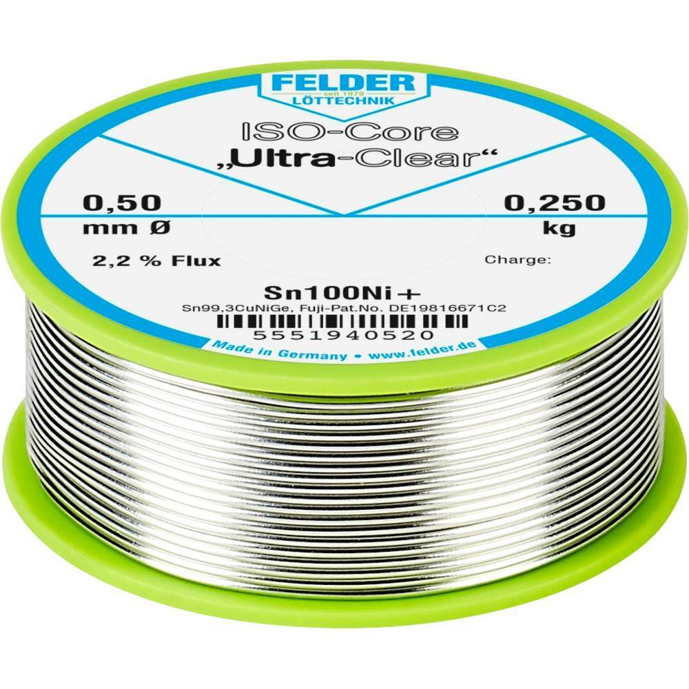 Felder ISO-Core Ultra-Clear Sn100Ni+ Stagno senza piombo Bobina