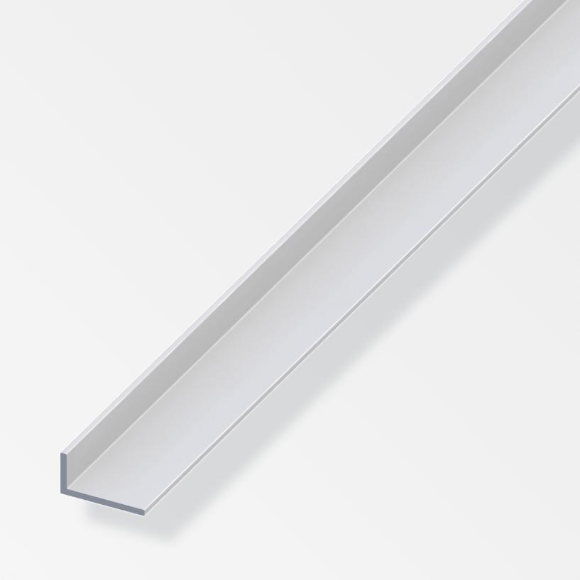 Canala angolare Alfer Aluminium 20x10x1.5mm lunghezza 2m bianco - 16150