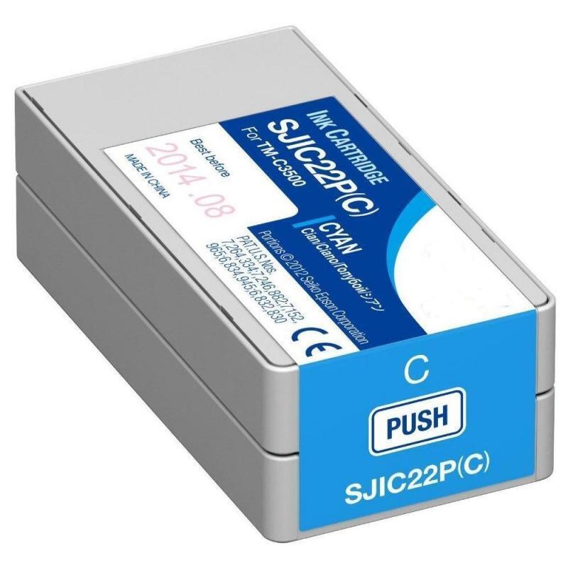 CARTUCCIA SJIC22PC CIANO C33S020602 INK PIGMENTATO COMPATIBILE PER EPSON COLORWO