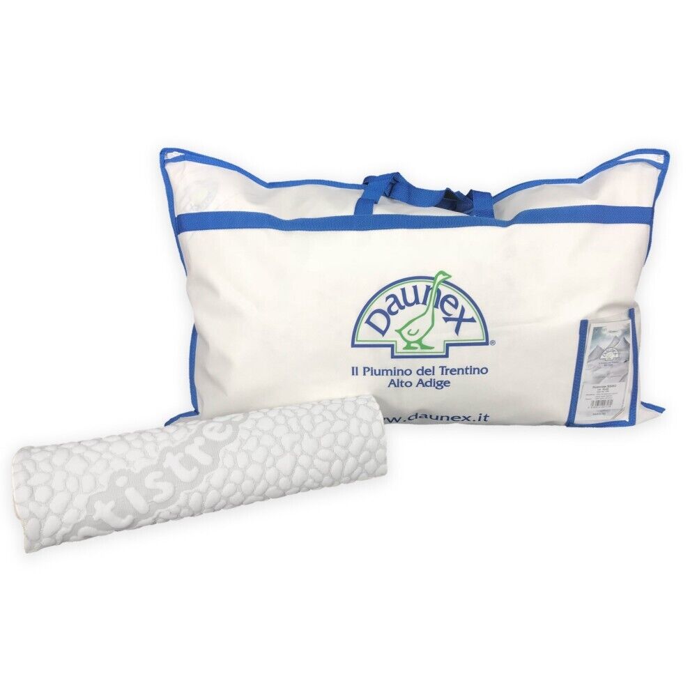 GUANCIALE PIUMA PIUMINO OCA ISSIMO DAUNEX CON FEDERA TEXFAMILY MASSAGGIANTE