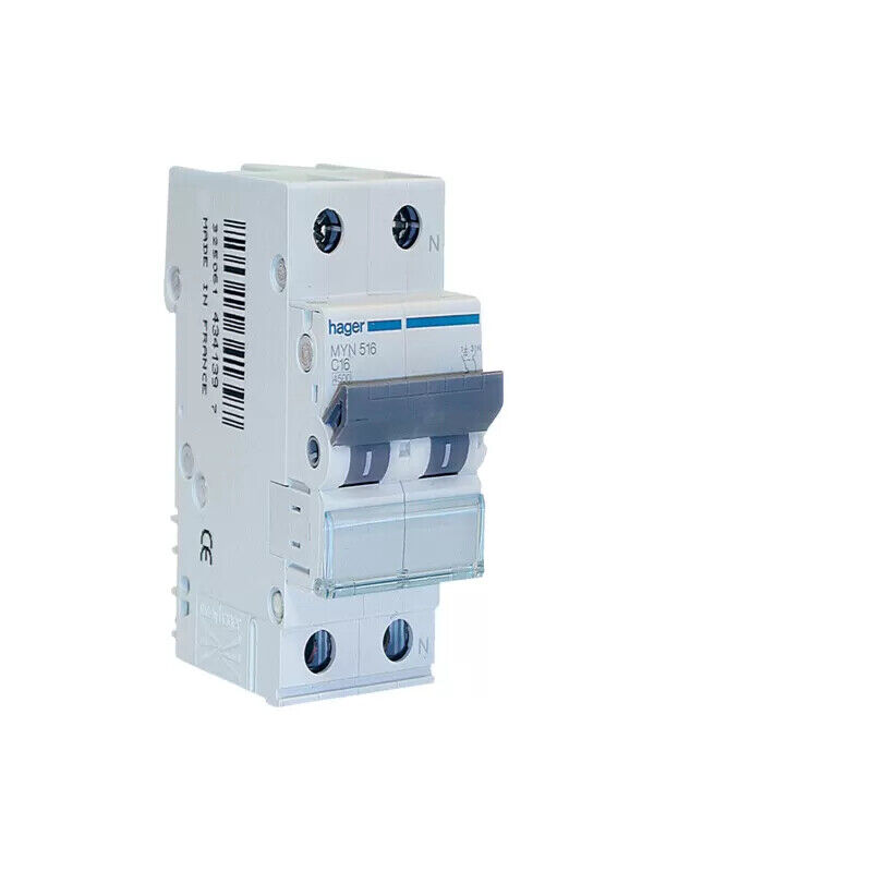 Hager myn220 interruttore automatico magnetotermico 2p 2 poli 2x20a 4 5ka curva