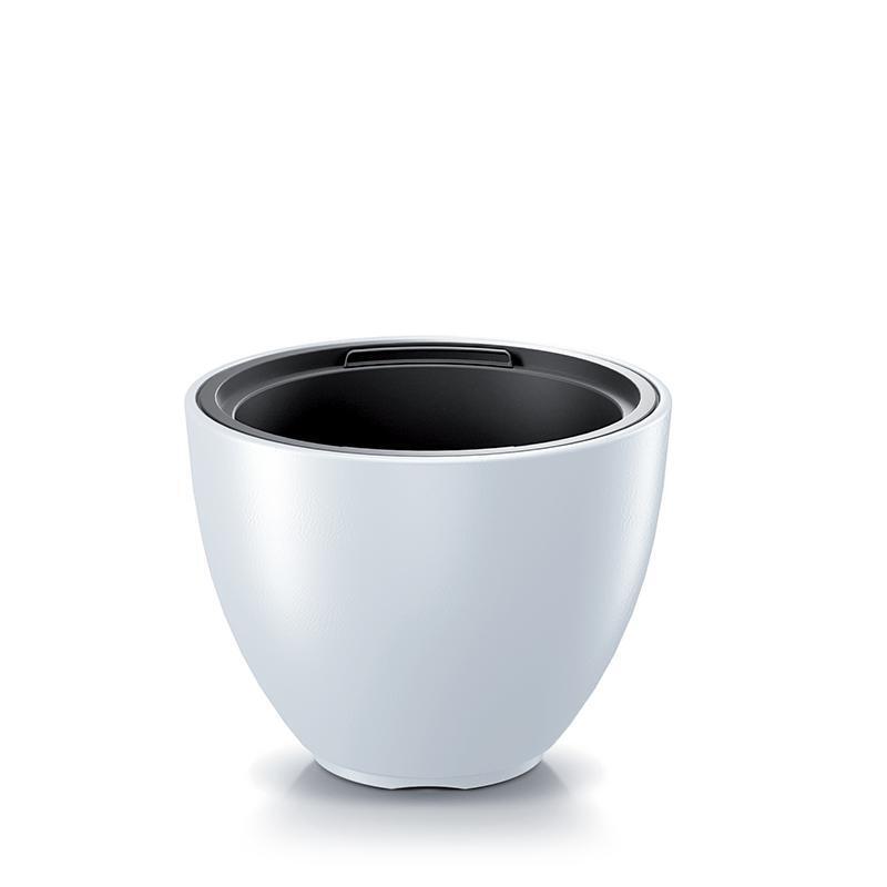 Heos DBHEM300 Vaso da fiori rotondo bianco con inserto