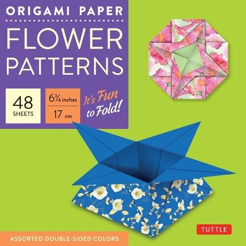 Origami Paper 6 3/4" (17 cm) Flower Patterns 48 Sheets