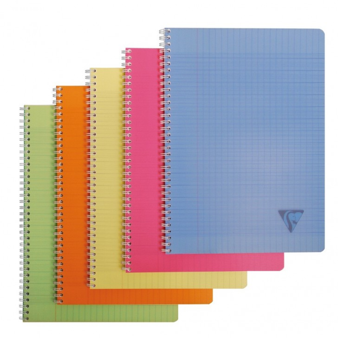 Quaderno Spirale A4 100 Pg.seyes Ppl Colori Assortiti | Clairefontaine