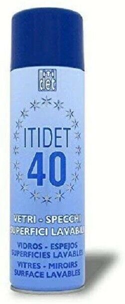Itidet 40 Spray Vetri Specchi Superfici Lavabili 500 Ml