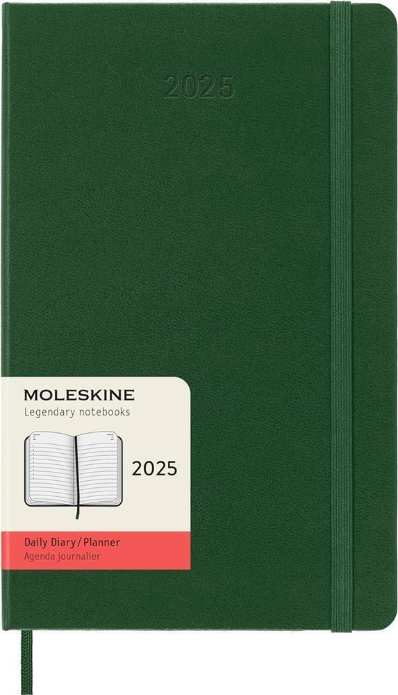 Agenda Giornaliera 12 Mesi 2025, Copertina Rigida e Chiusura Elastica, Col...