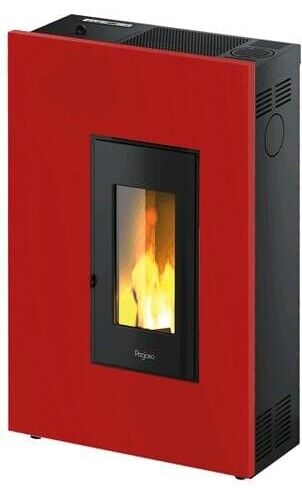 Pegaso Stufa a Pellet Slim Ventilata 5.2 kW 12 kg Rosso 7020034 Madison 5