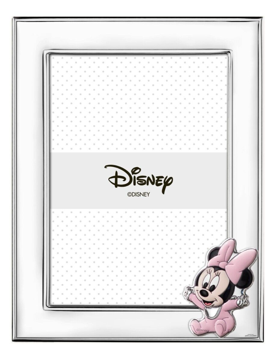 PORTAFOTO CORNICE FOTO IN ARGENTO 13x18 DISNEY MINNIE VALENTI BR101/4