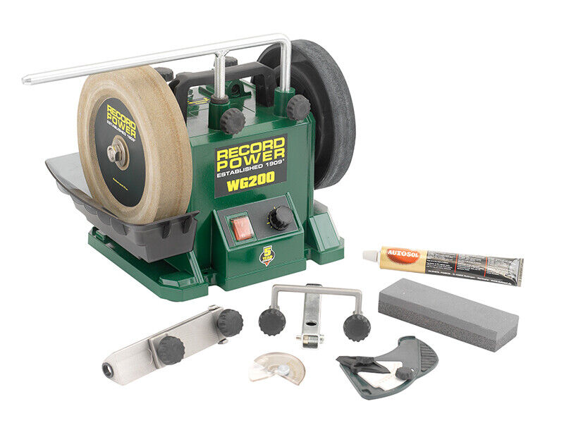 Record Power WG200 200mm (8in) Whetstone Smerigliatrice 160W 240V RPTWG200