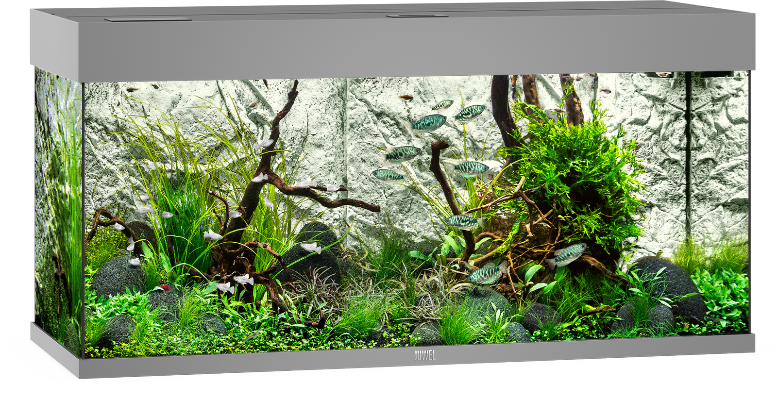 ACQUARIO JUWEL Rio 180 Led In Vetro Completo  101 x 41 x 50 cm  GRIGIO