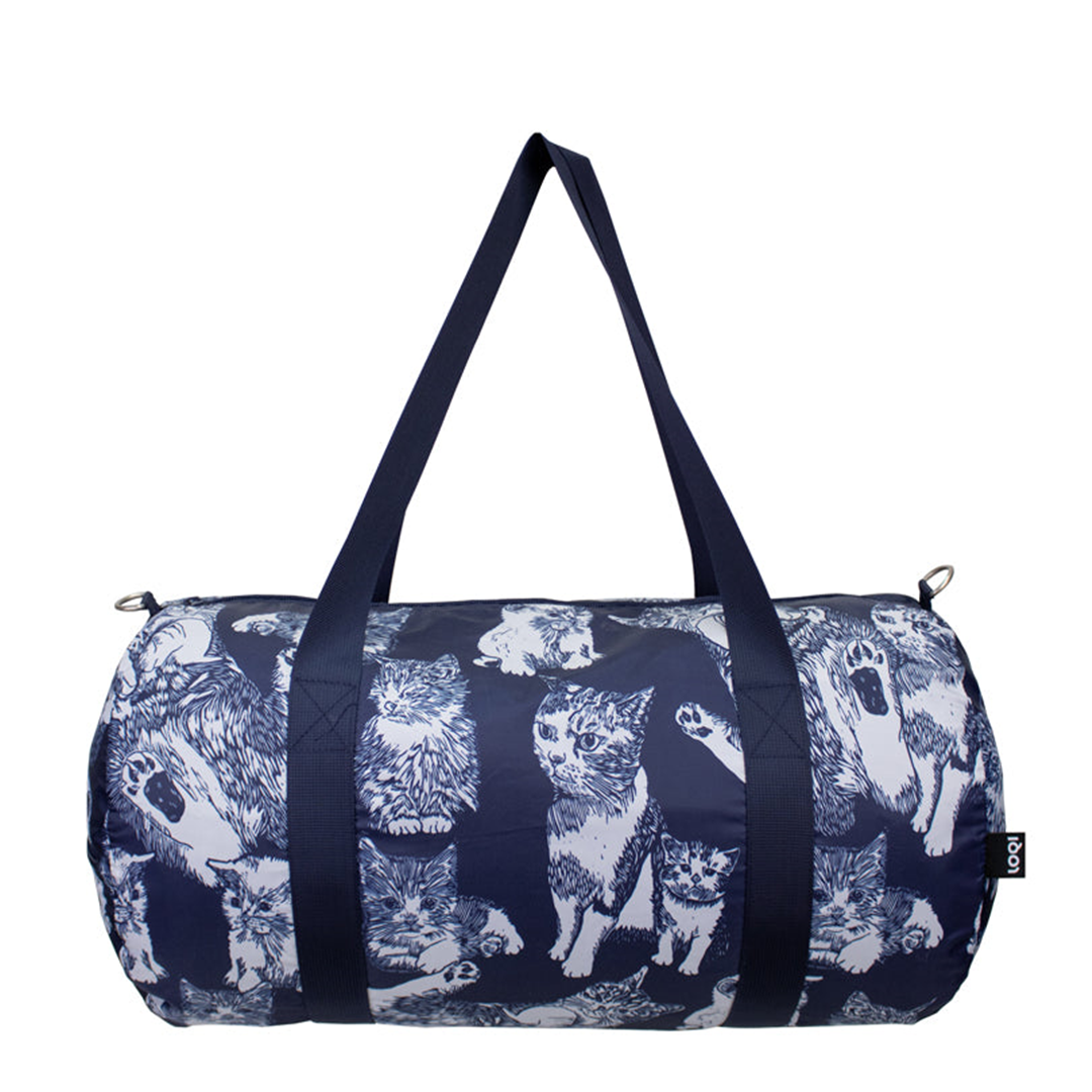Borsa Da Viaggio Weekender  Recycled  Cats Red Poppy Bee | Loqi