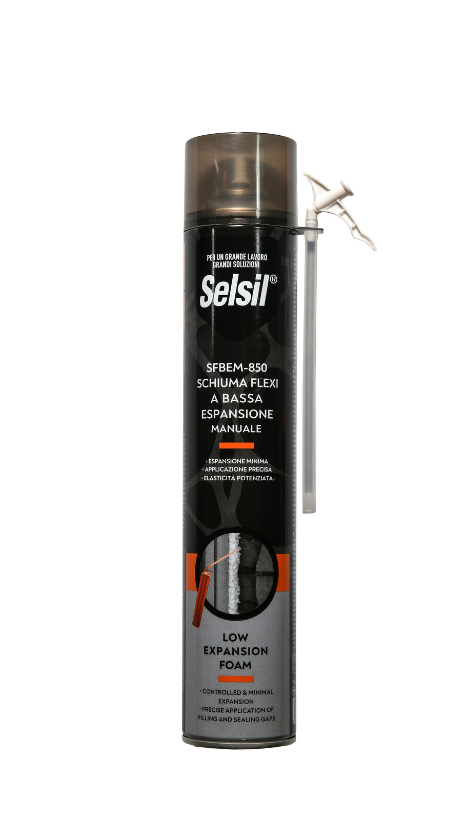 503881   SELSIL SCHIUMA BASSA ESPANSIONE INFISSI MAN 750 ML