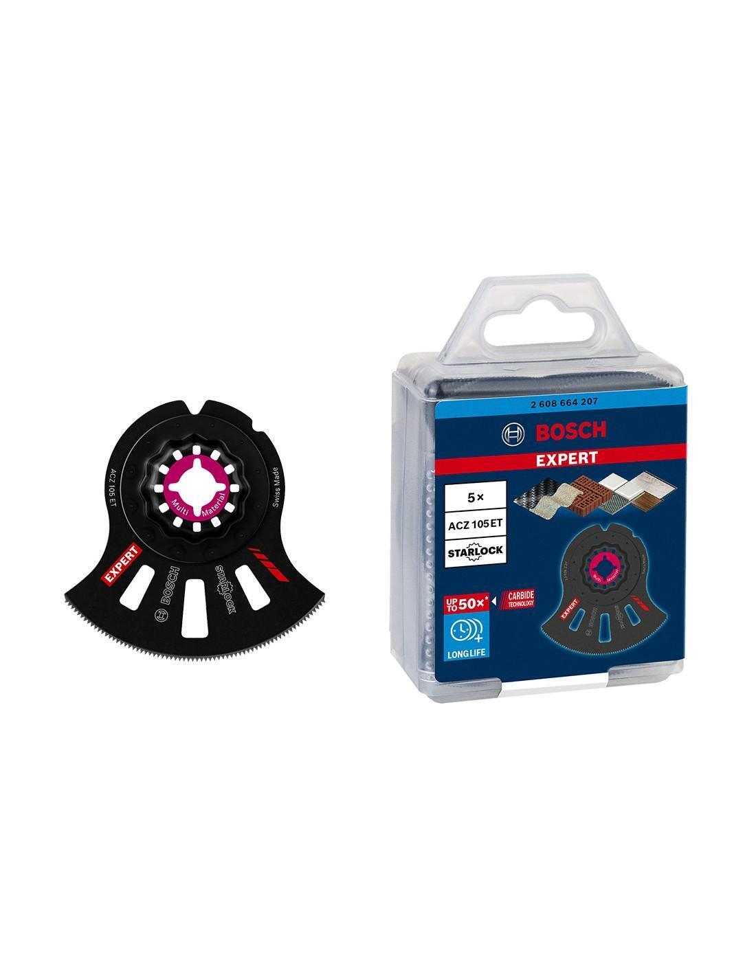 Set di 5 lame per utensili multifunzione BOSCH EXPERT MultiMaterial Segment ACZ