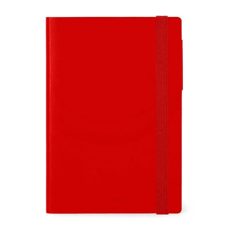 LEGAMI MILANO Agenda 12 Mesi Giornaliera - Medium - 2025 - Red