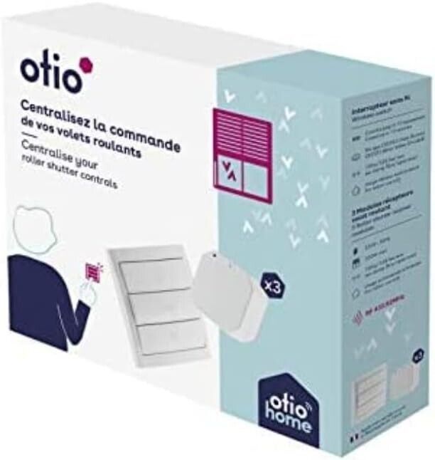 Otio - Pacchetto tapparelle telecomandate (1 telecomando + 3 moduli) - Otio