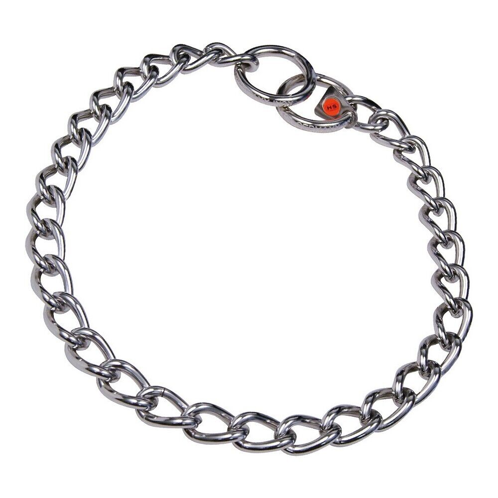Collare per Cani Hs Sprenger Argentato 4 mm Maglie Ritorto [55 cm]