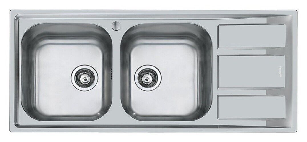 Foster 1972962 Fm Lavello incasso cm. 116 acciaio MARINE 2 vasca a sinistra