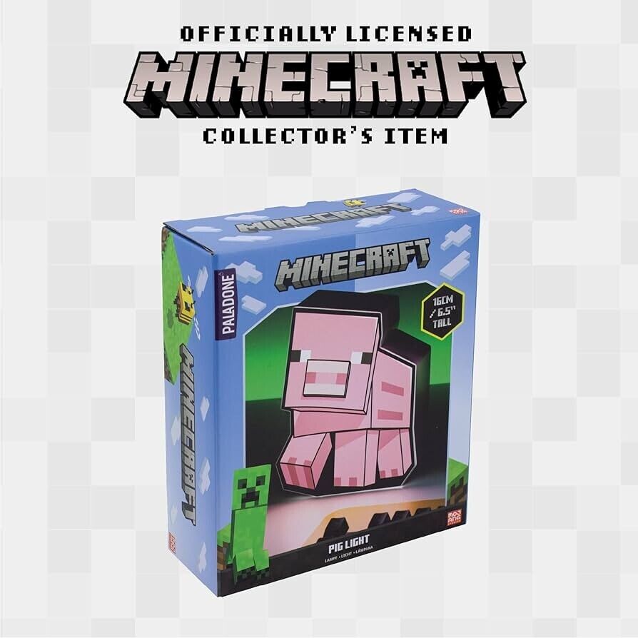 Paladone Box Light Minecraft PIG