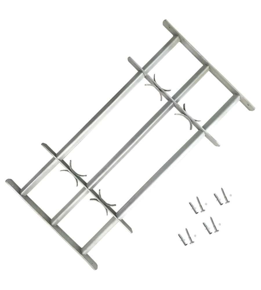 Grate per Finestre Regolabili 3 Barre Trasversali 500-650 mm