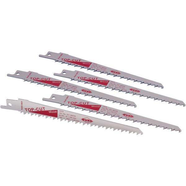 5 lame per seghe a sciabola ruko 33189245 n denti 1:4 lama 150 mm adatta