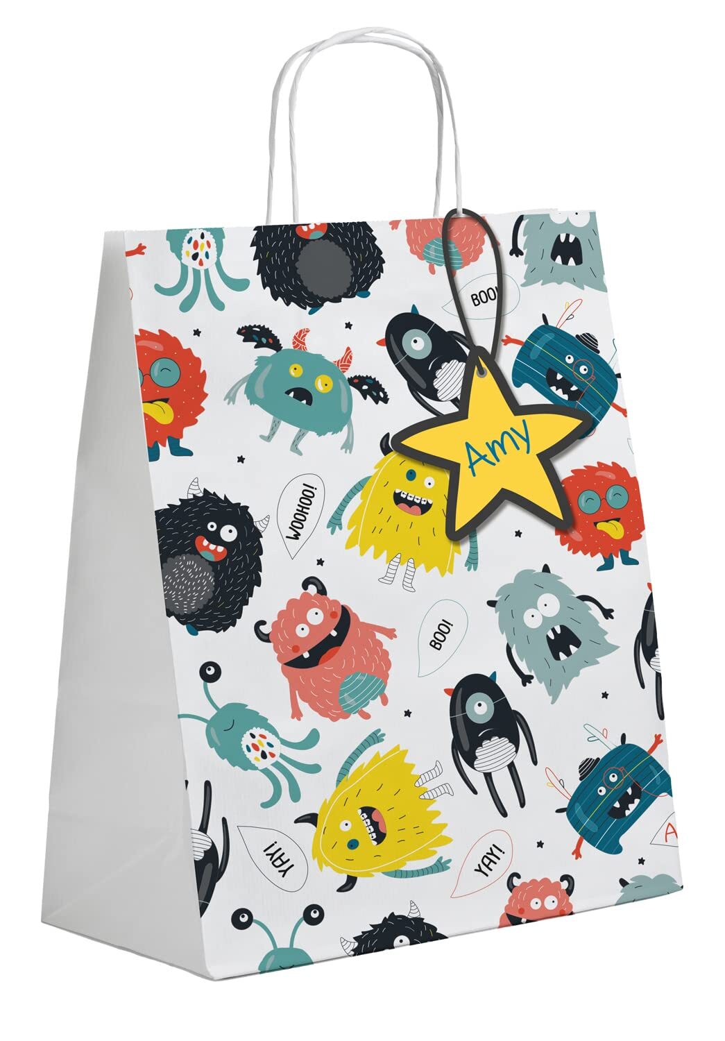 Folat 68318 Monster Bash Small Bags, Pack of 6, Multi-Colour