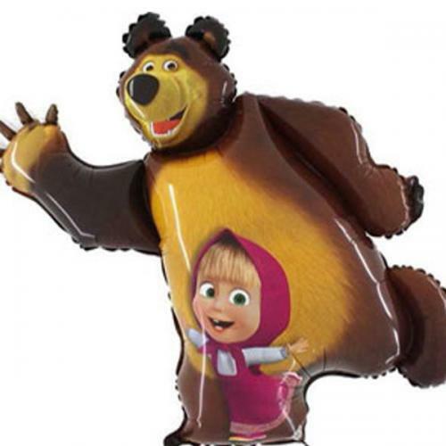 PALLONE MYLAR MASHA E ORSO MINI SHAPE 40 CM sagoma