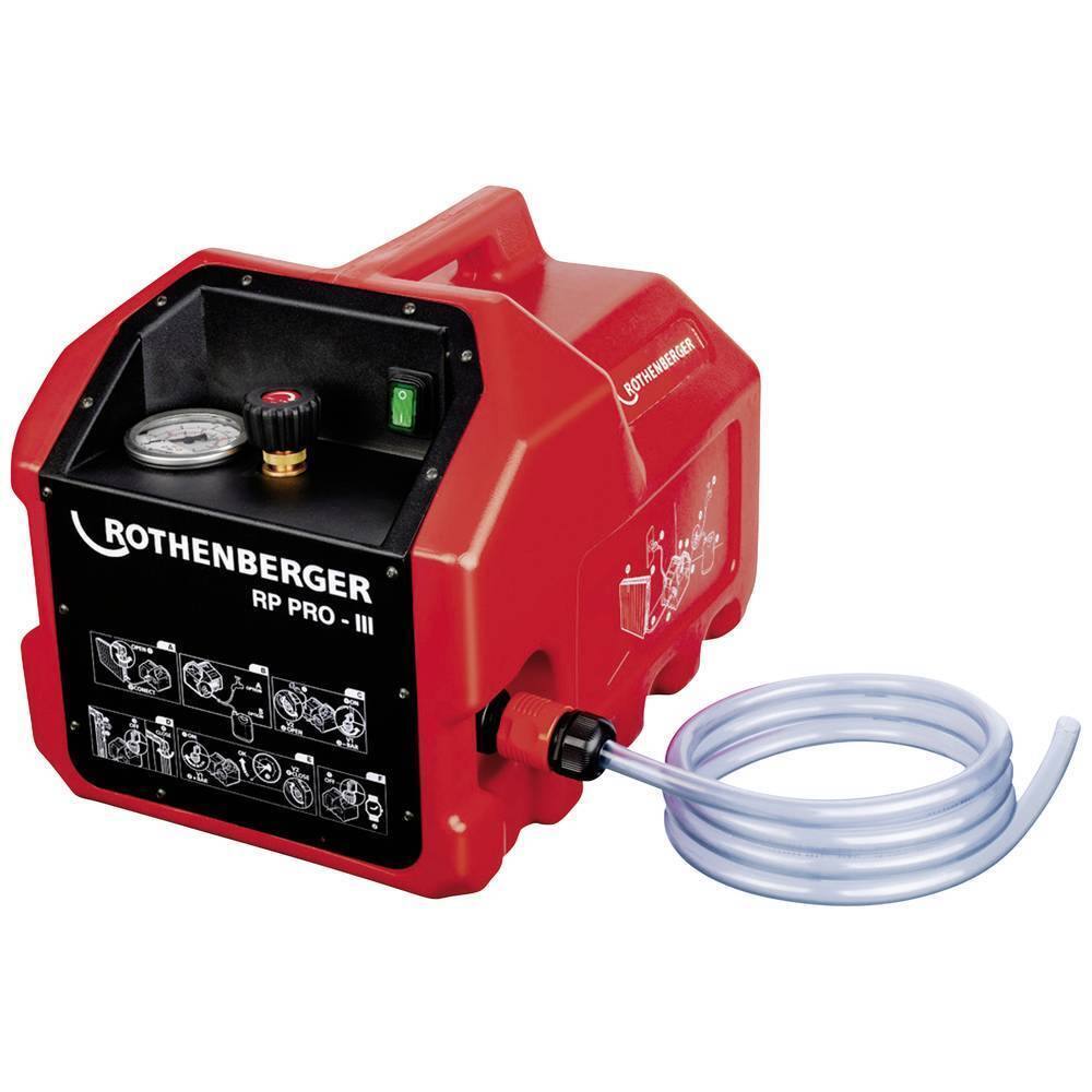 Rothenberger Pompa di prova per tubi dell'acqua, RP Pro III, elettrica 61185