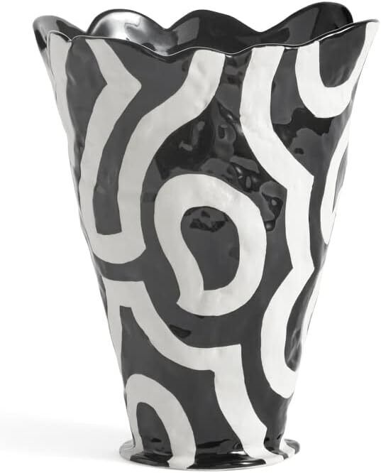 Shadow Vase bianco e nero