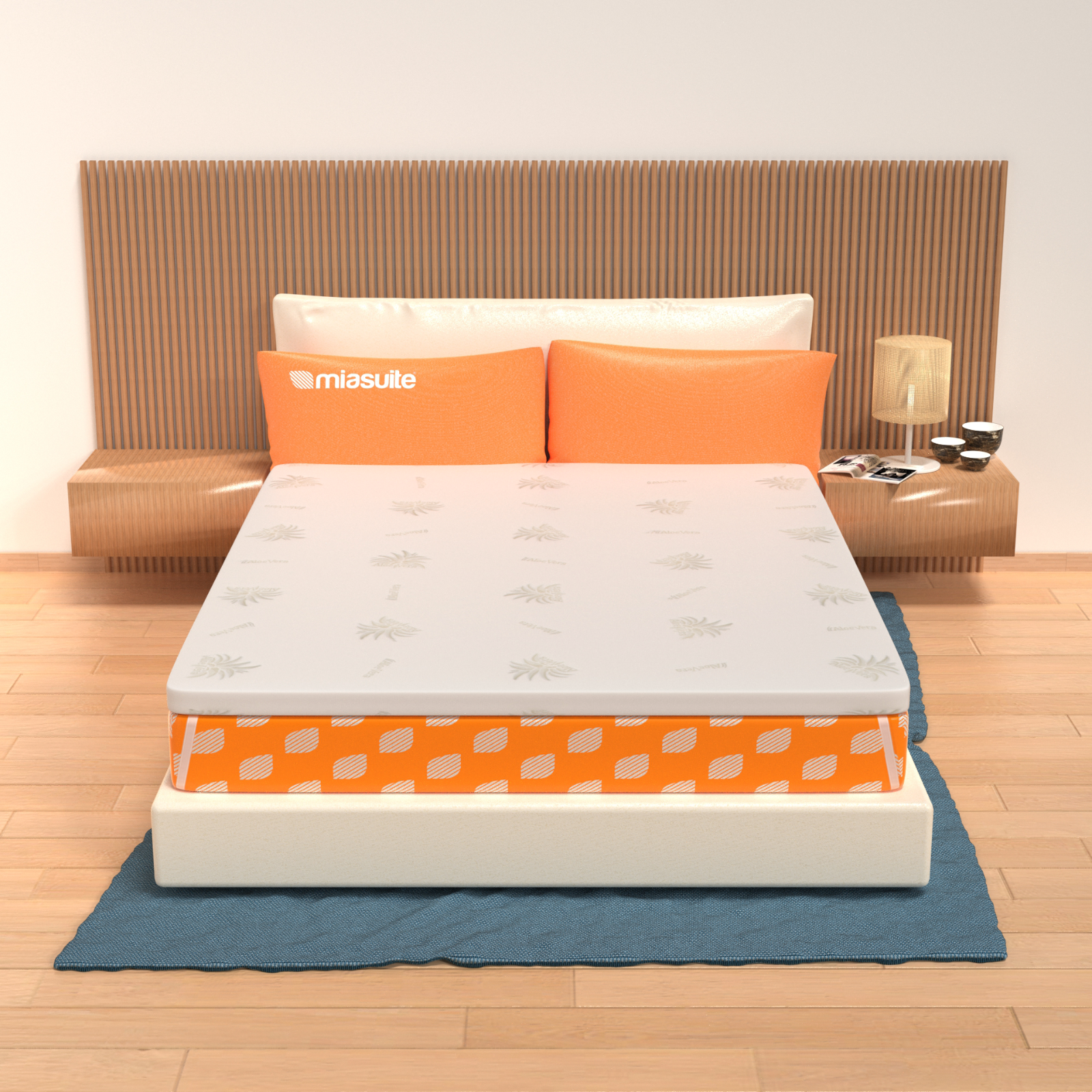 TOPPER MEMORY FOAM 160X200 H5 PER MATERASSO MATRIMONIALE CORRETTORE SFODERABILE