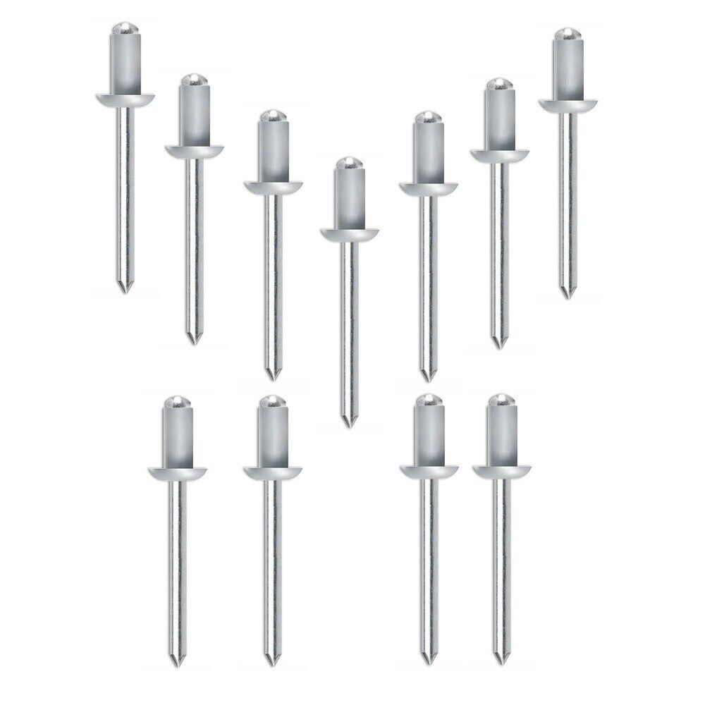 BLISTER 25 PZ RIVETTI A STRAPPO RIVETTO ALLUMINIO testa bombata Ød 6x10 l(mm)